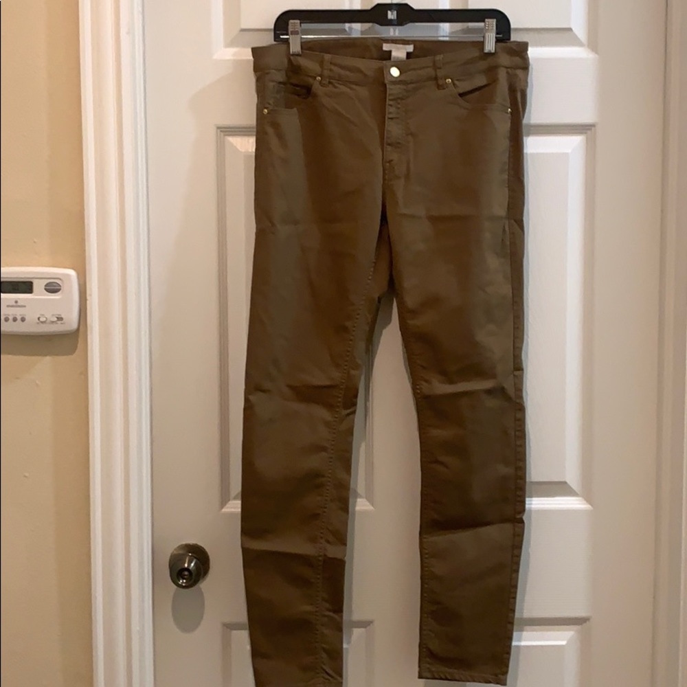 Medium brown skinny jeans